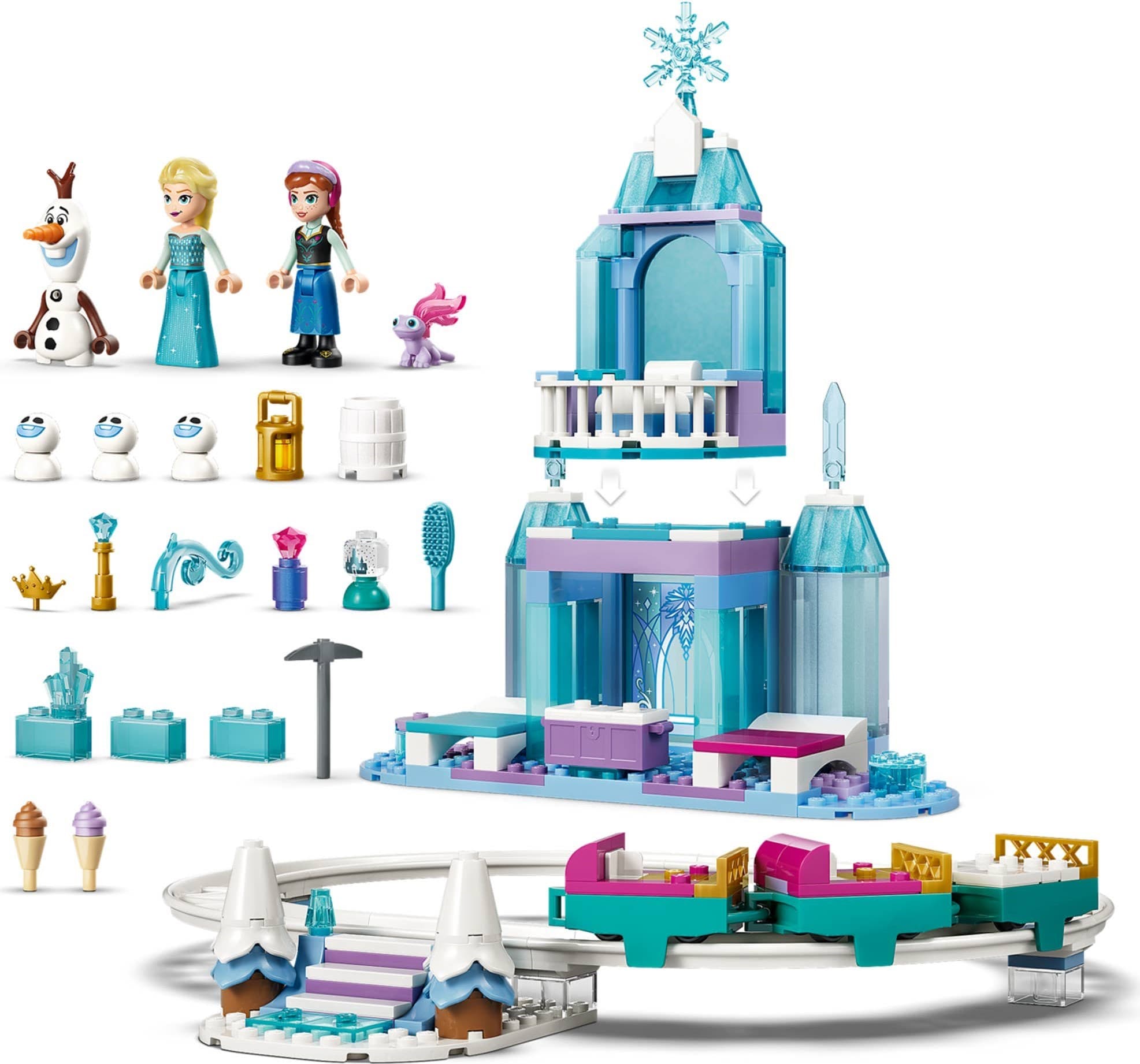 Elsa's Ice Castle & Snow Ride Adventure