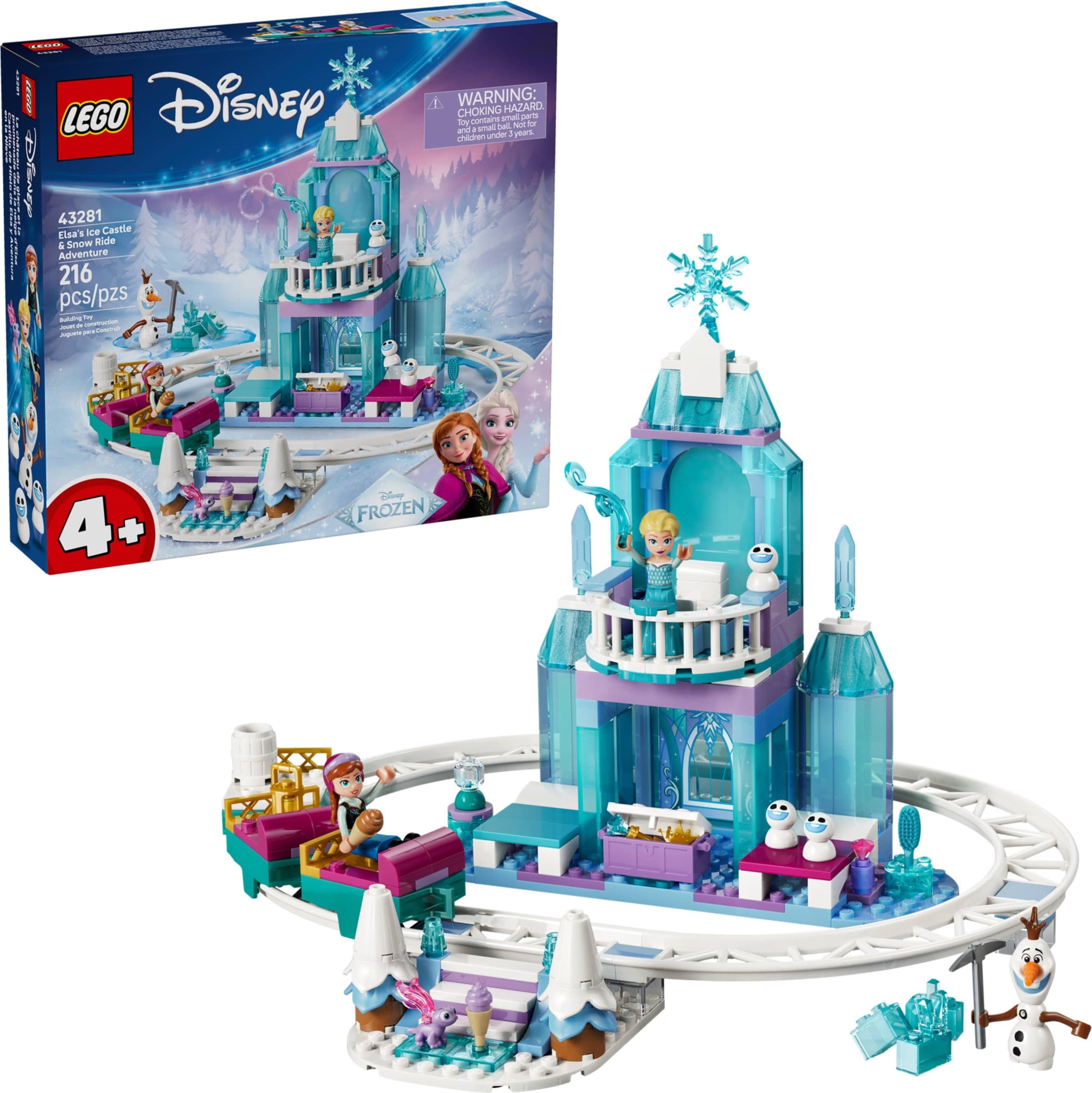 Elsa's Ice Castle & Snow Ride Adventure
