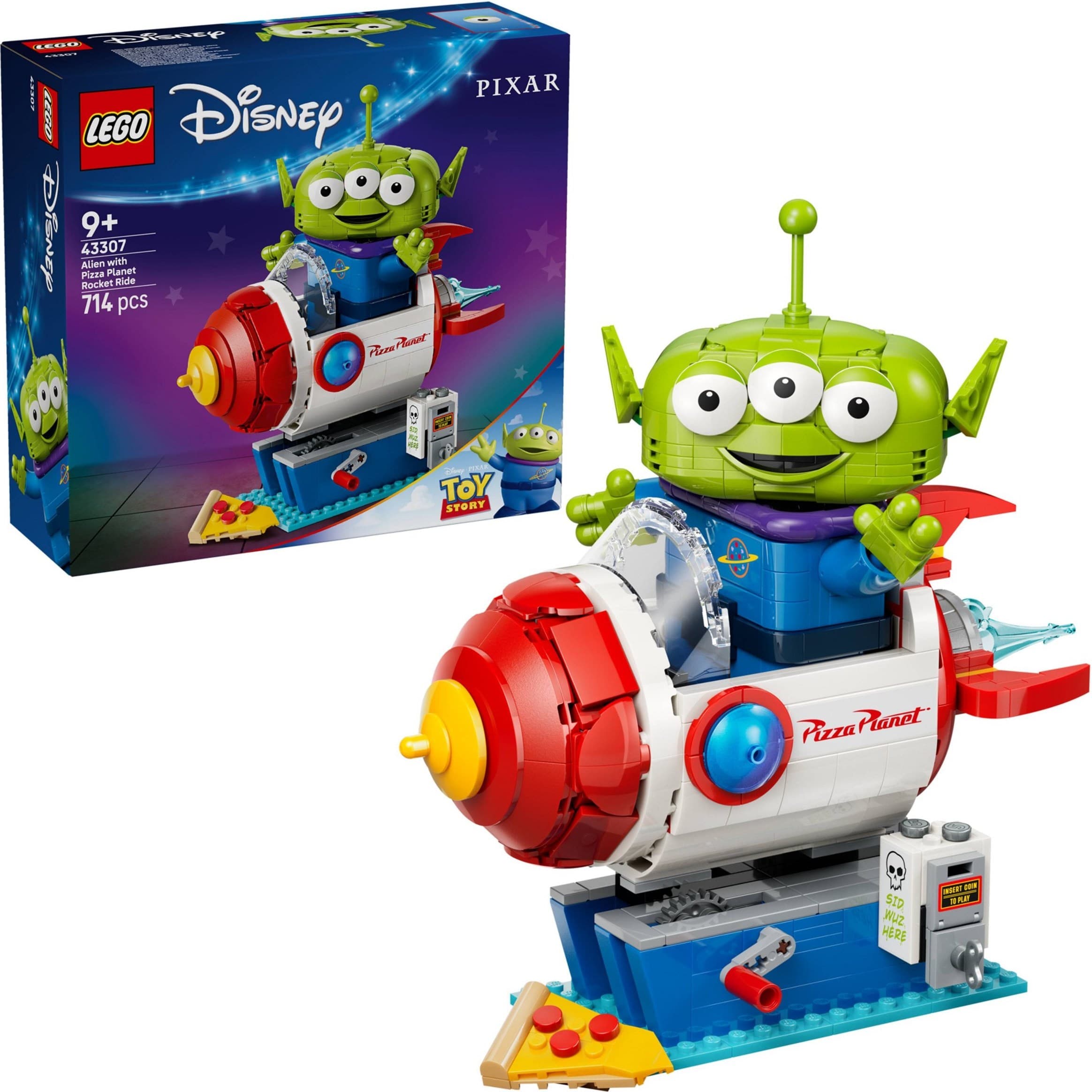 Alien with Pizza Planet Rocket Ride