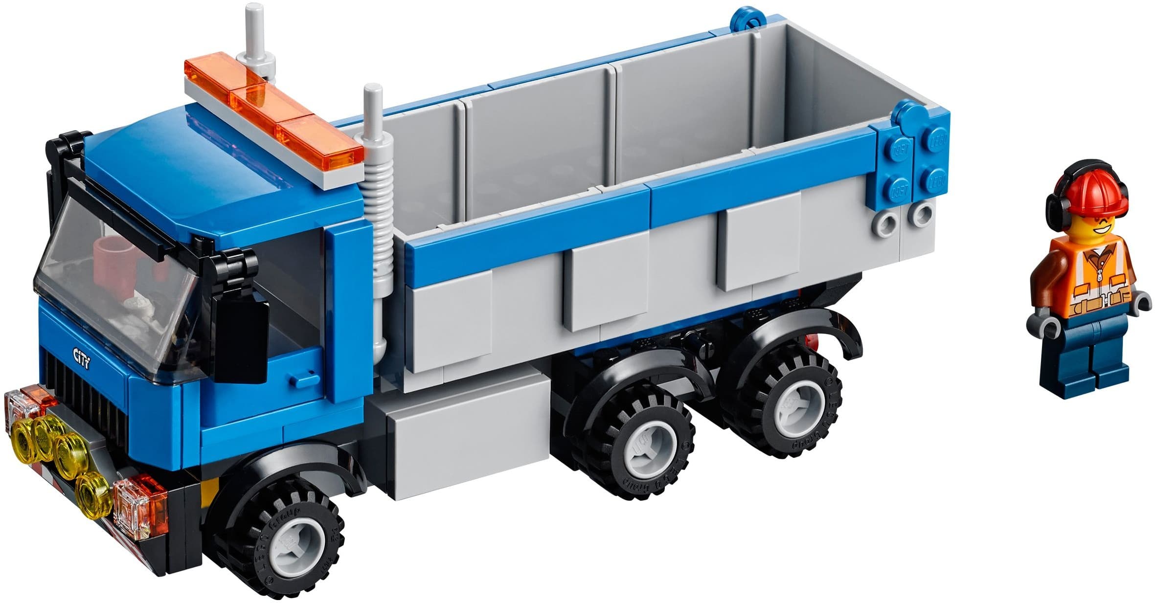 Excavator and Truck