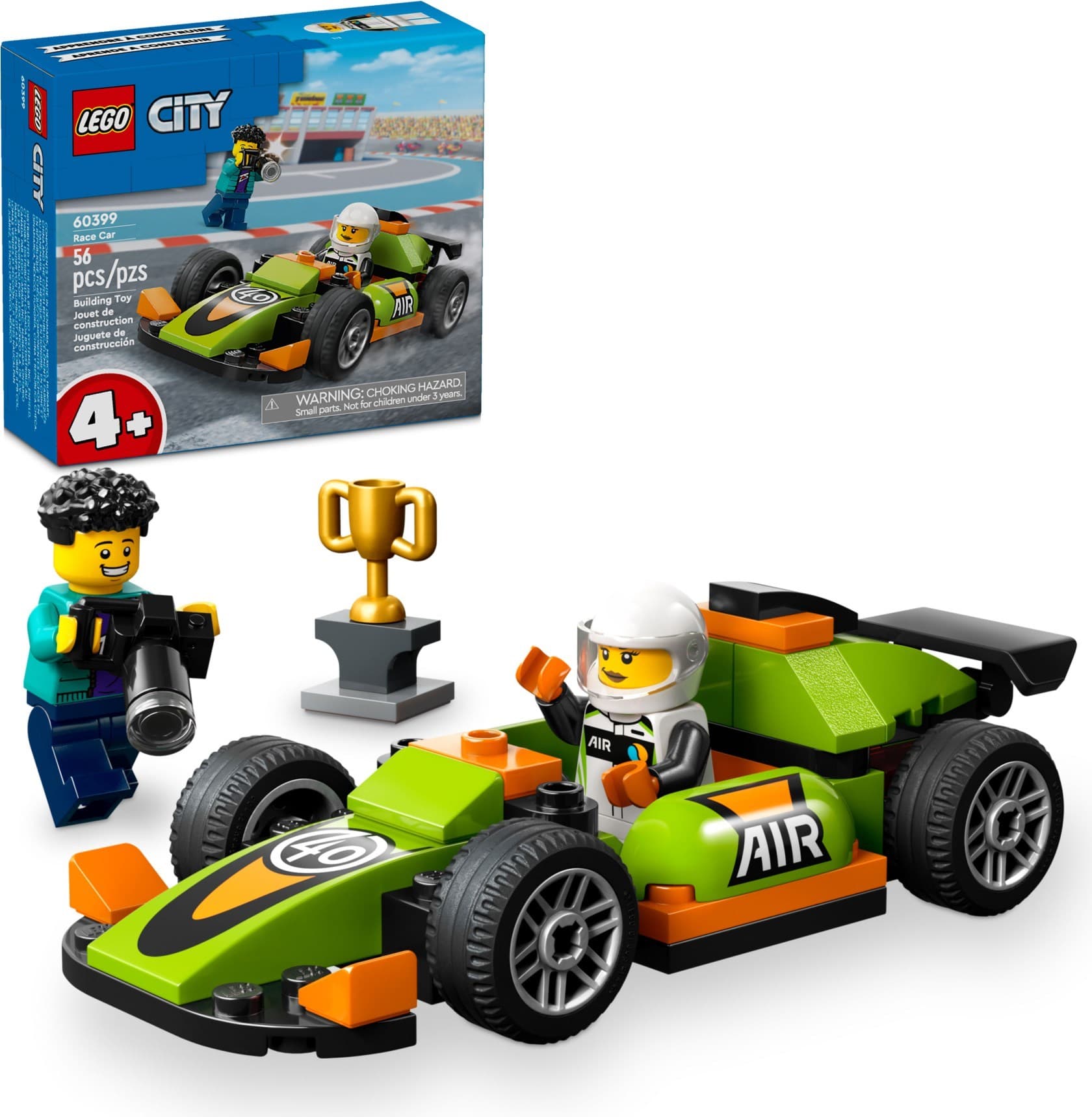 Green Race Car