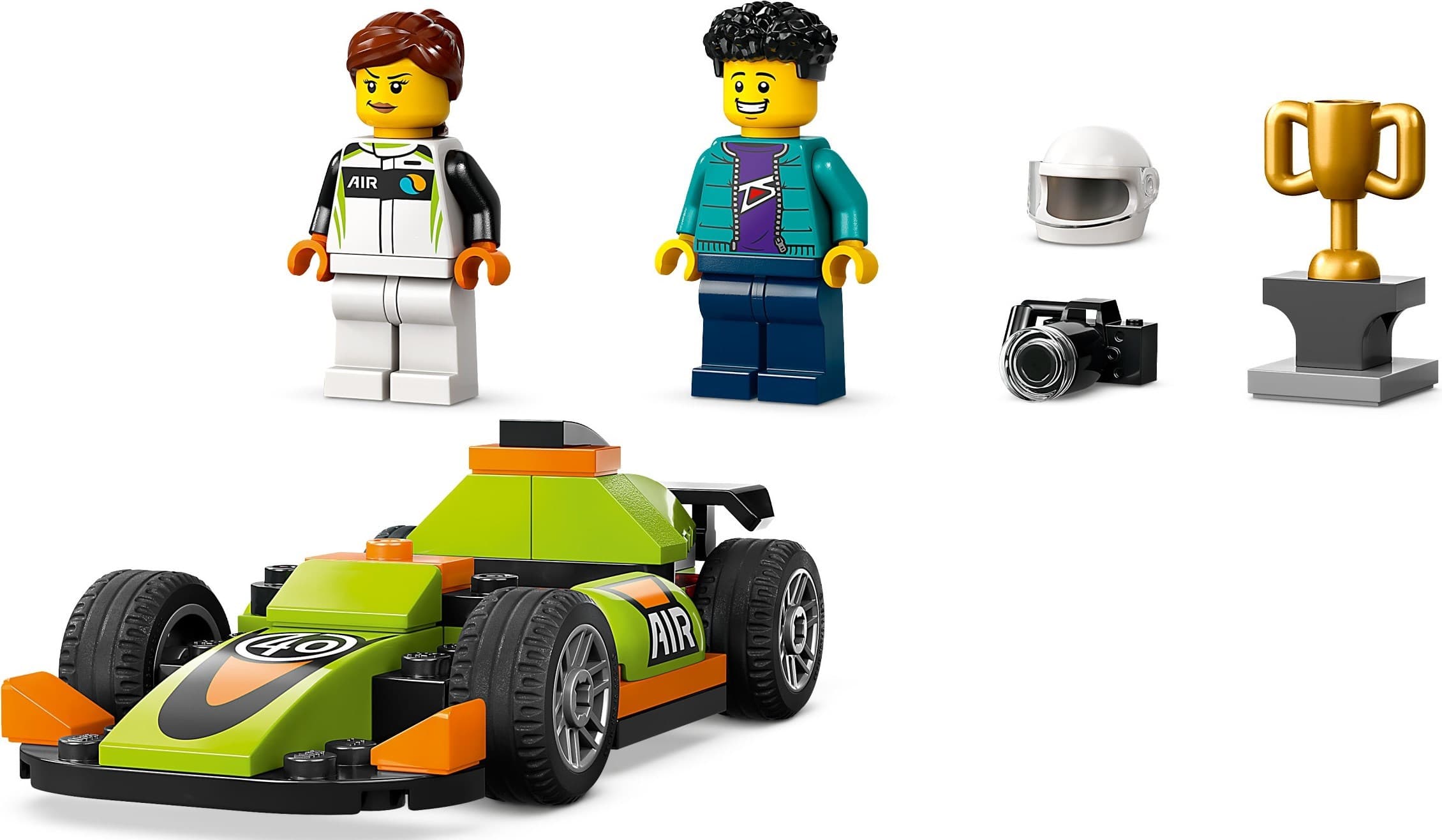 Green Race Car