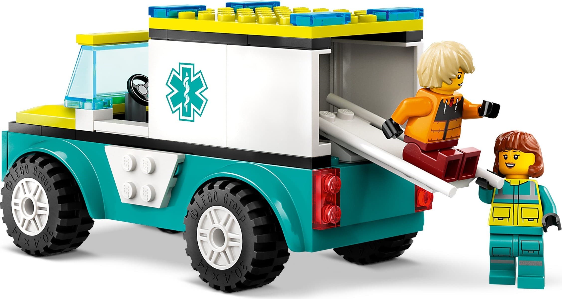 Emergency Ambulance and Snowboarder
