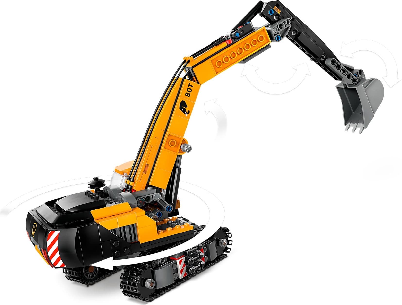 Yellow Construction Excavator