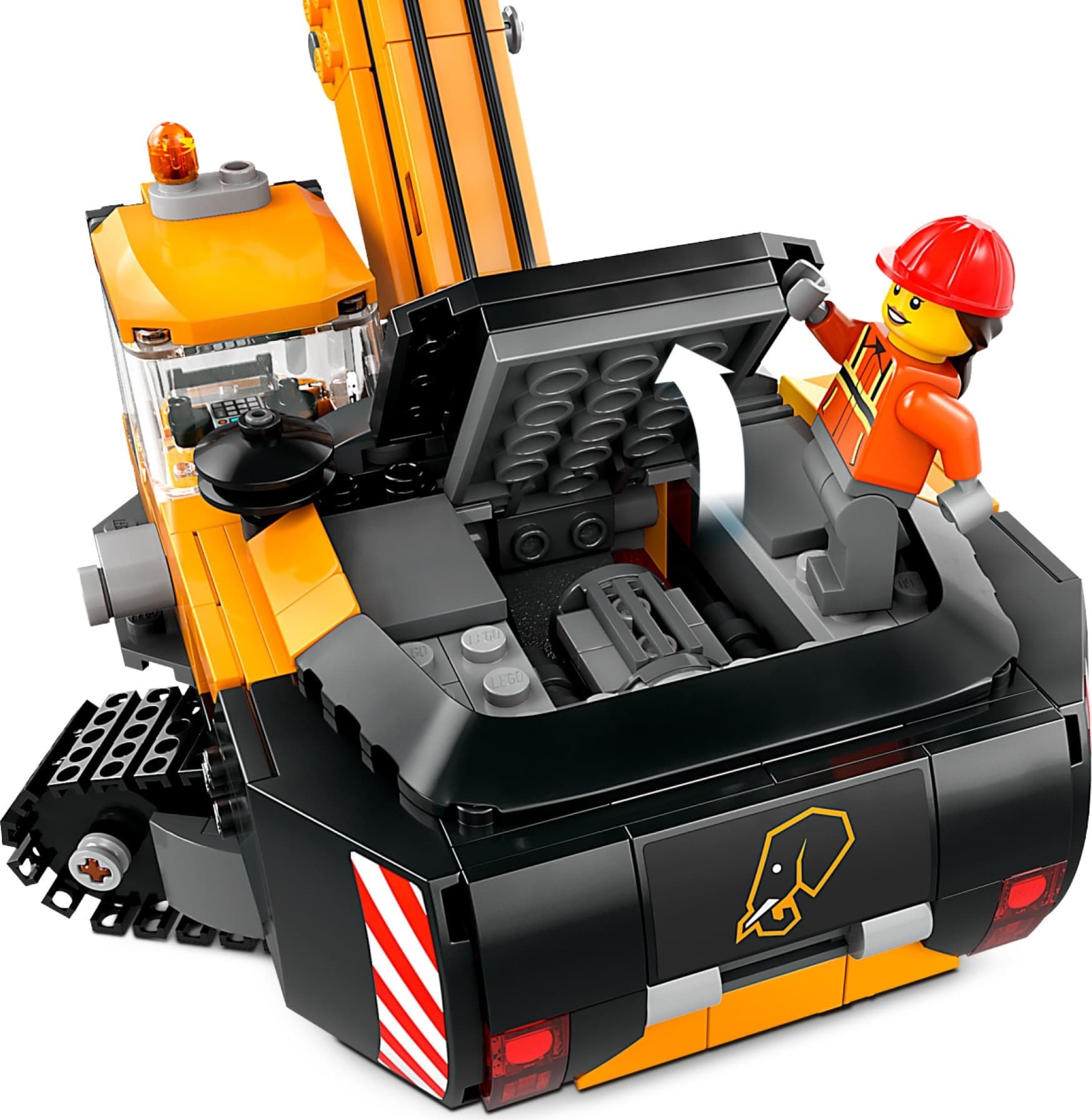 Yellow Construction Excavator