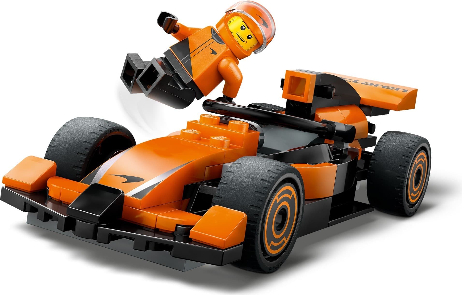F1 Driver with McLaren Race Car