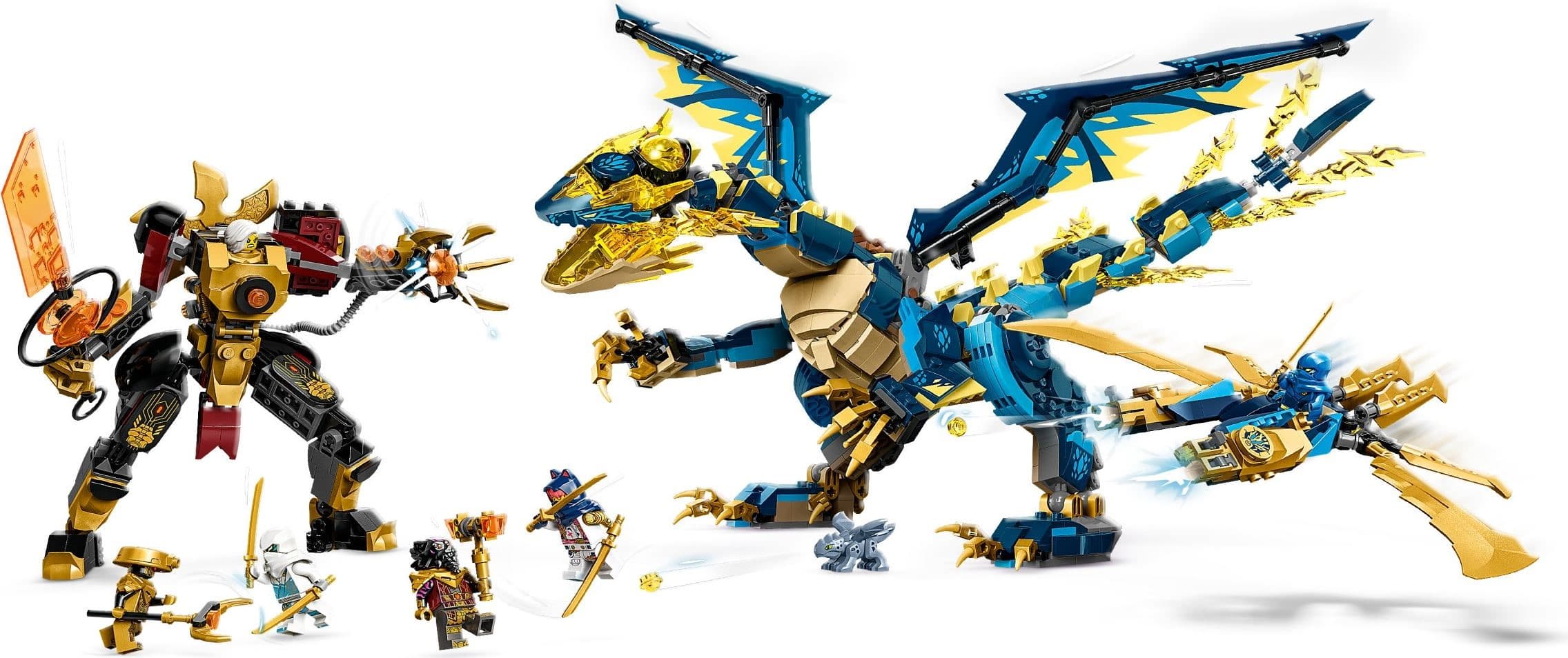 Elemental Dragon vs. The Empress Mech