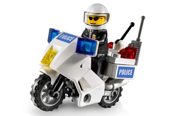Police Motorcycle (Black Sticker Version)