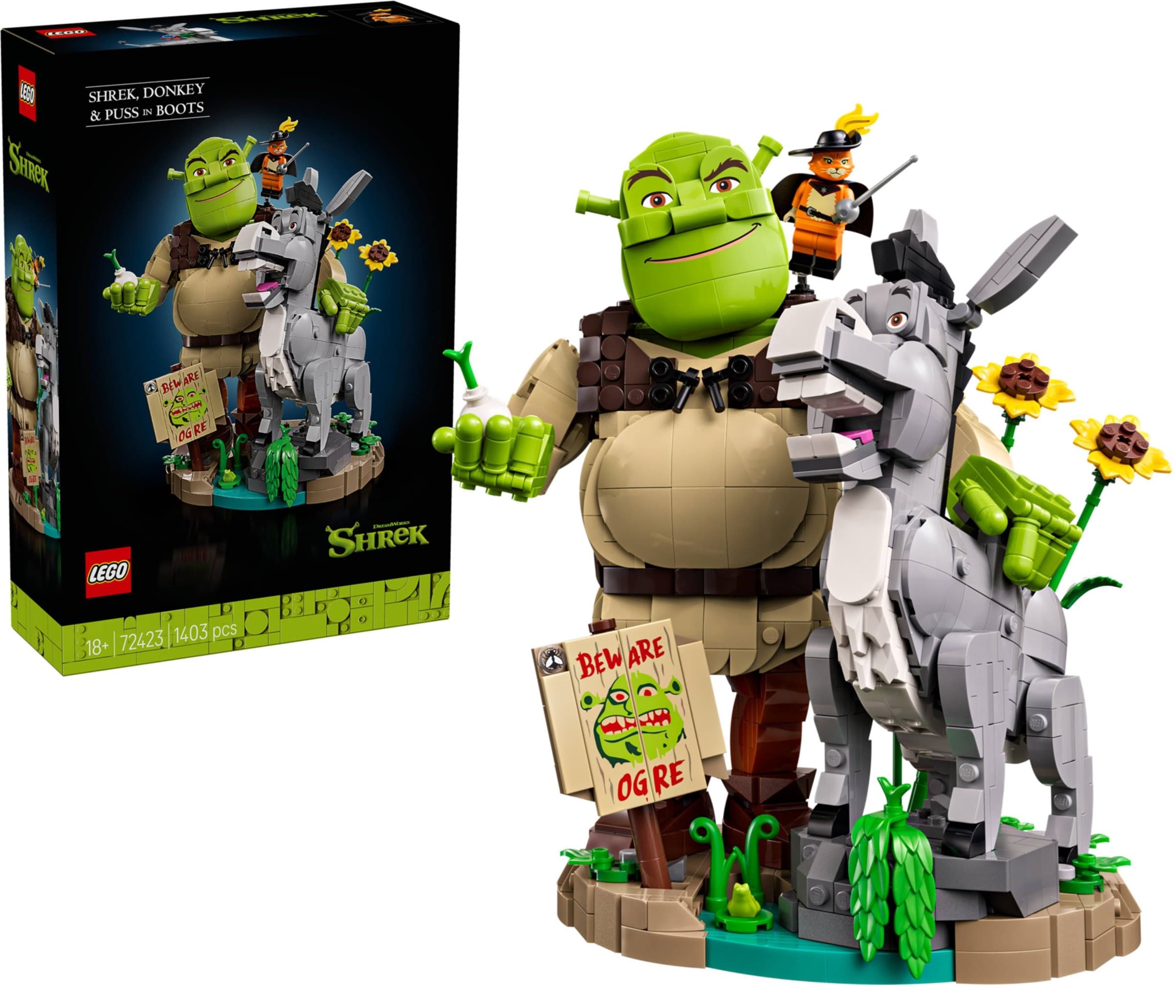 Shrek, Donkey & Puss in Boots