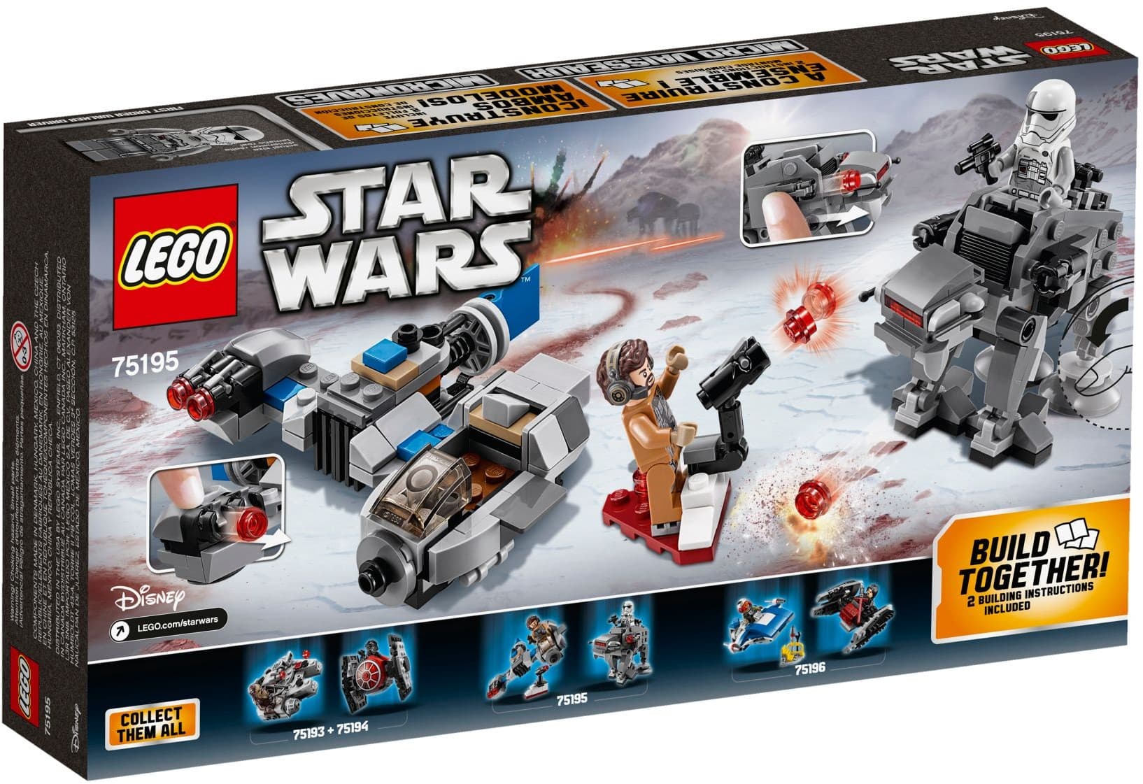 Ski Speeder vs First Order Walker Microfighters