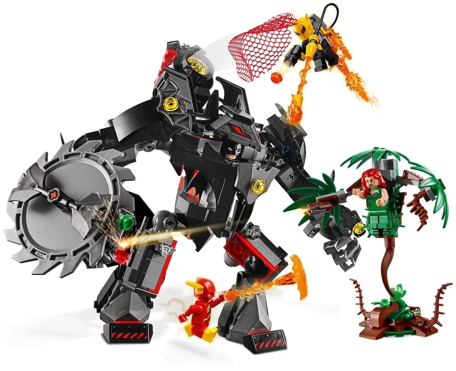Batman Mech vs. Poison Ivy Mech