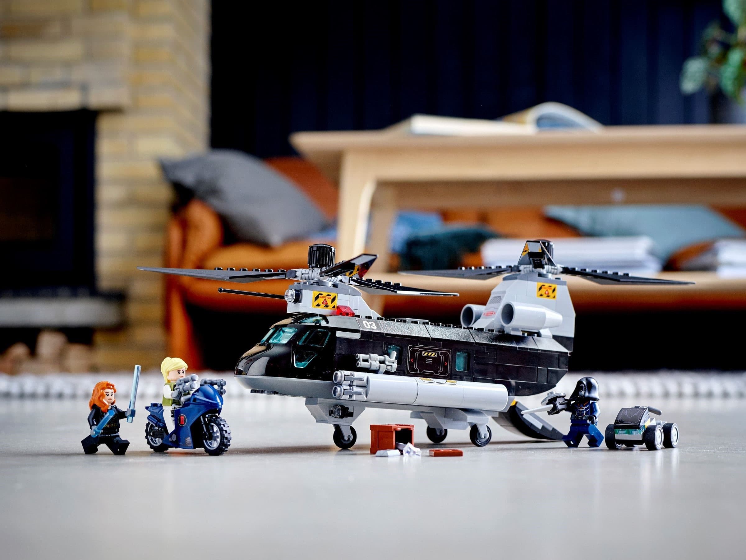Black Widow's Helicopter Chase