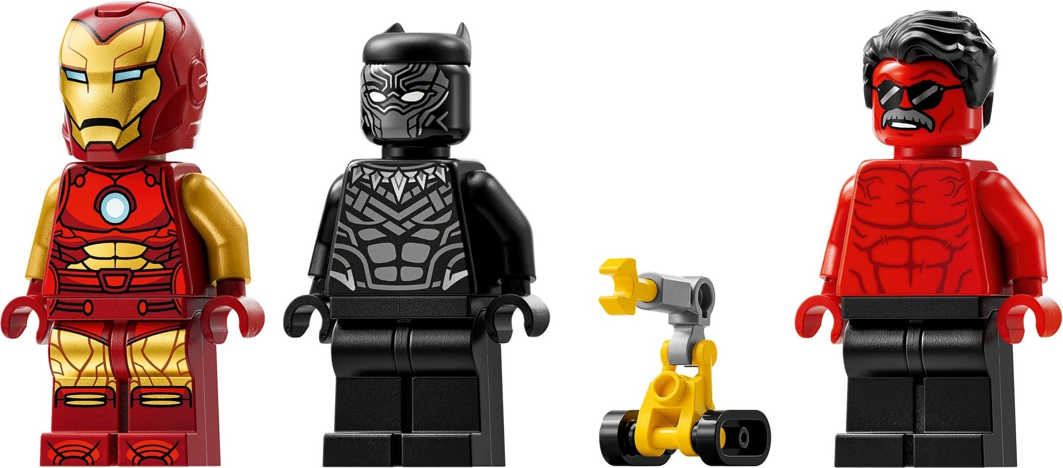 Iron Man Car & Black Panther vs. Red Hulk