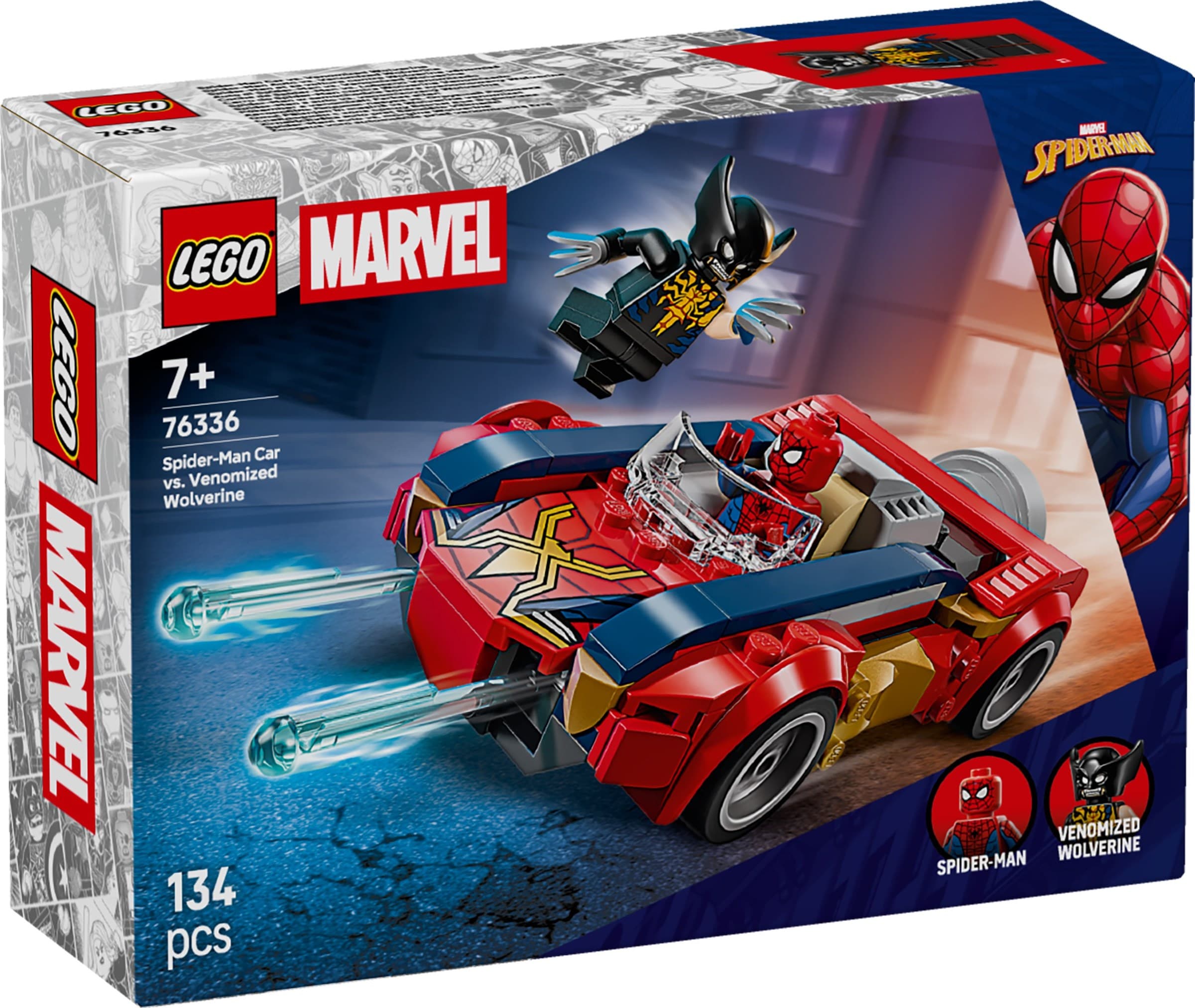 Spider-Man Car vs. Venomized Wolverine