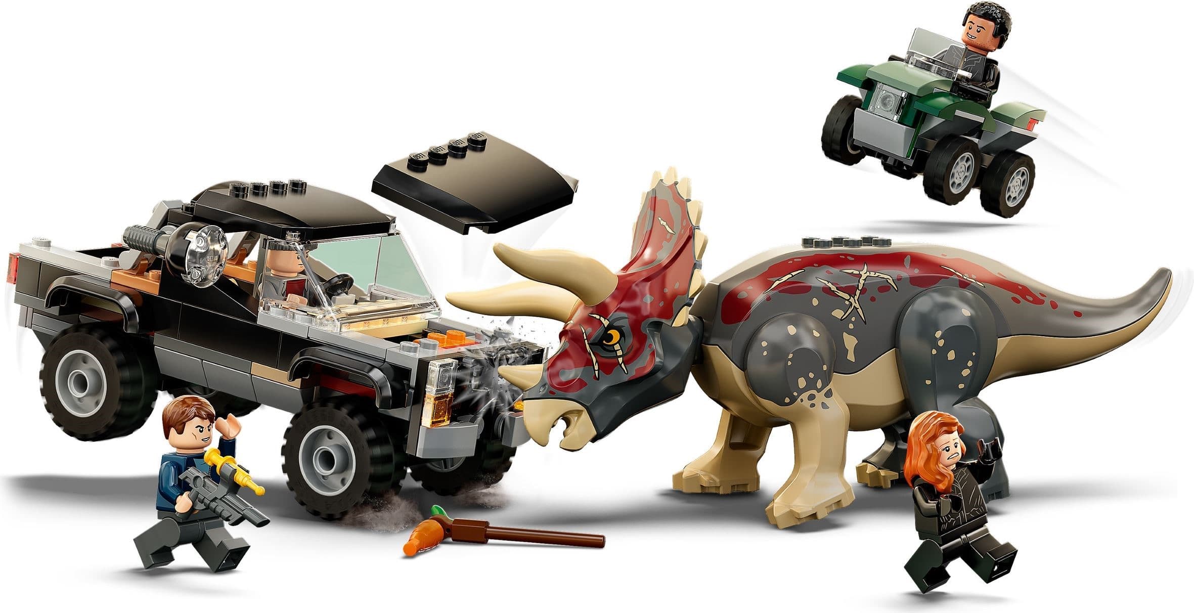 Triceratops Pickup Truck Ambush