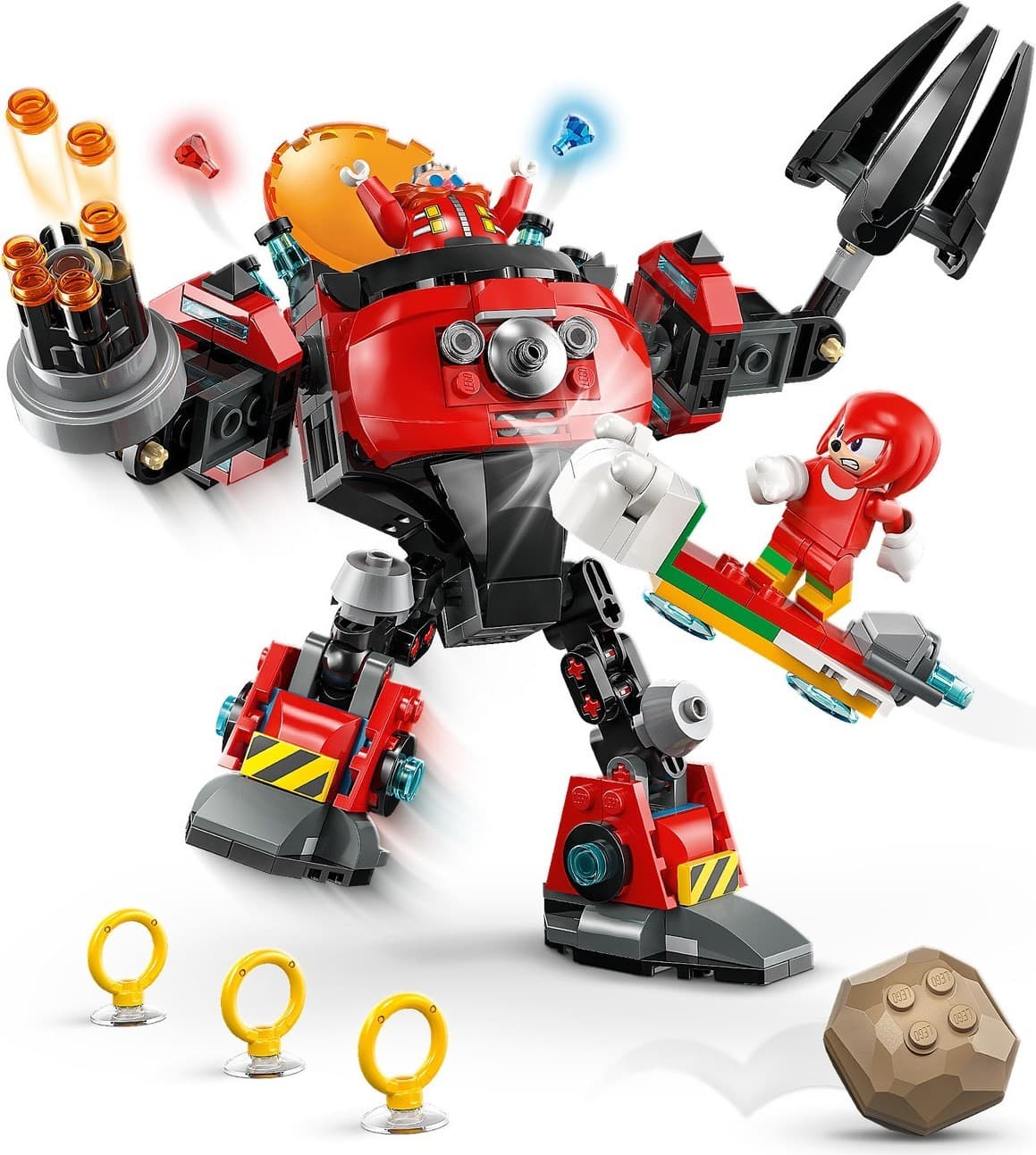 Knuckles vs. Dr. Eggman Egg Crusher Mech