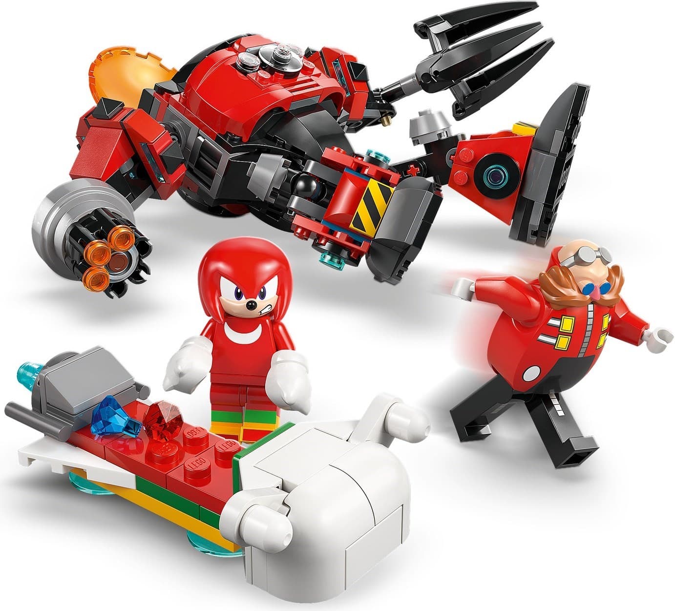 Knuckles vs. Dr. Eggman Egg Crusher Mech