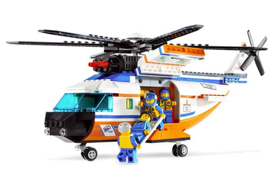 Coast Guard Helicopter and Life Raft