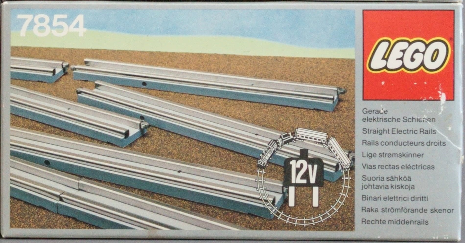 8 Straight Rails Gray 4.5v